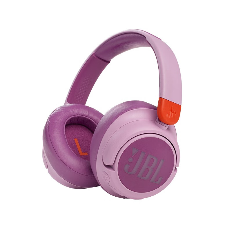 JBL JR460NC头戴式降噪儿童蓝牙耳机 樱花紫