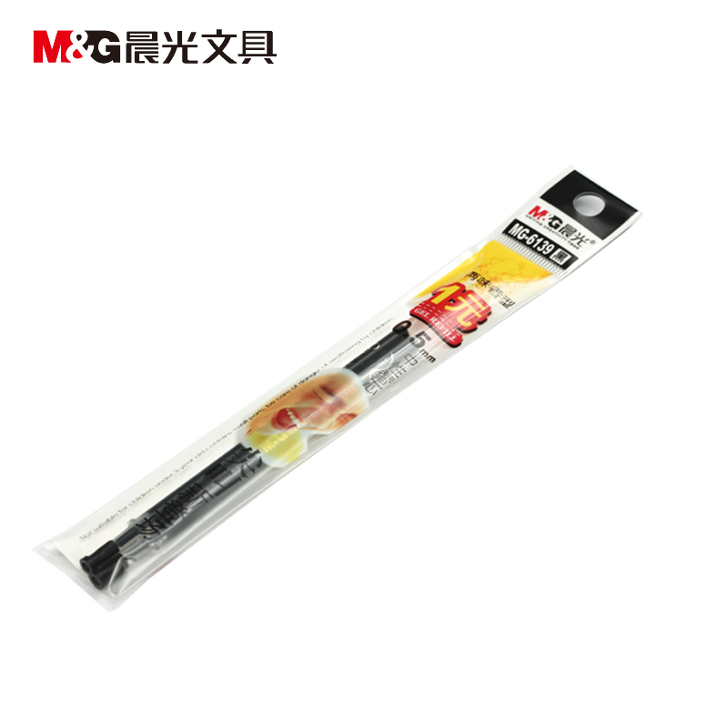 晨光（M&G）中性笔签字笔水笔芯 香型中性替芯 黑色/0.5/MG6139-40支