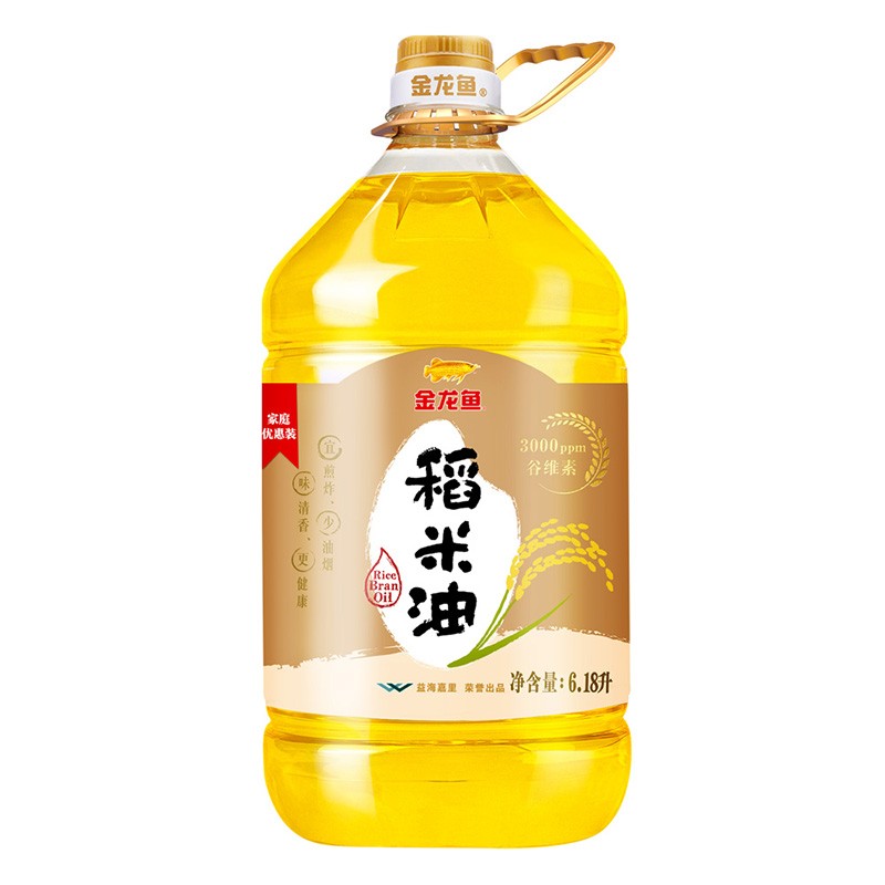 金龙鱼 食用油 3000PPM稻米油6.18L（新老板装随机发货）