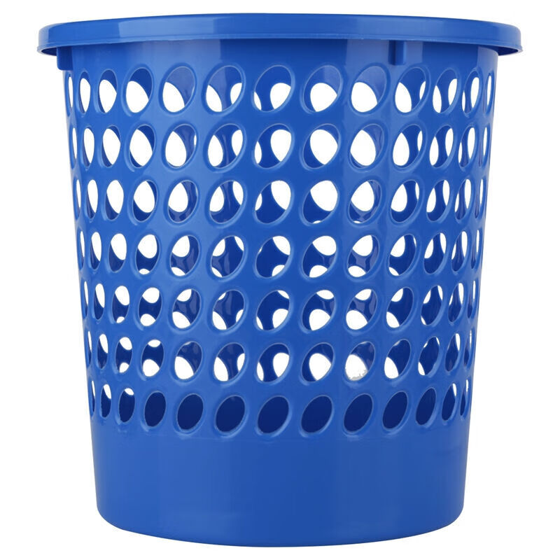 得力（deli） 办公家居经典圆形直桶不锈钢垃圾桶/纸篓/清洁桶 系列 9556 塑料 纸