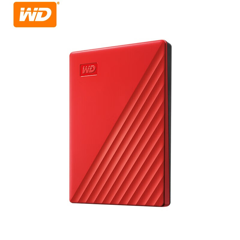 西部数据(WD)5TB USB3.0移动硬盘My Passport随行版 2.5英寸 红色(密码保护 自动备份)（一年包换）