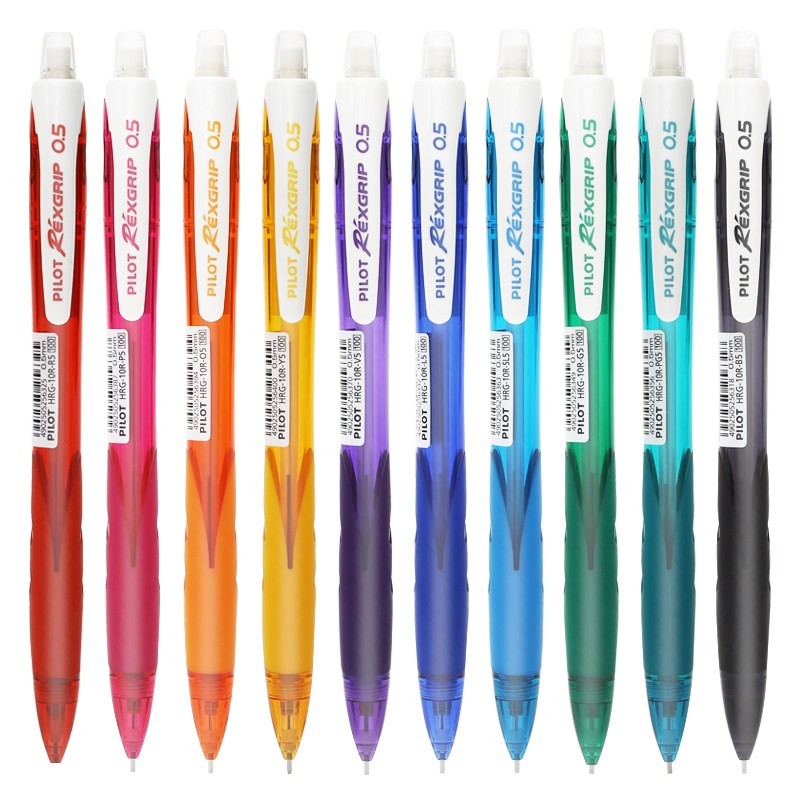 百乐 HRG-10R 0.5小学生用彩色杆自动铅笔小清新活动铅儿童写字按动铅笔专业手绘 1