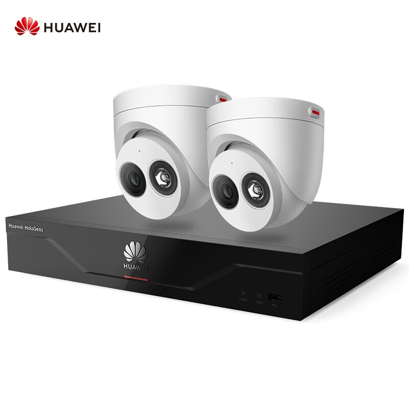 华为 HUAWEI 安防监控摄像机 400万(6mm) 红外半球型防尘防水带POE视频录像