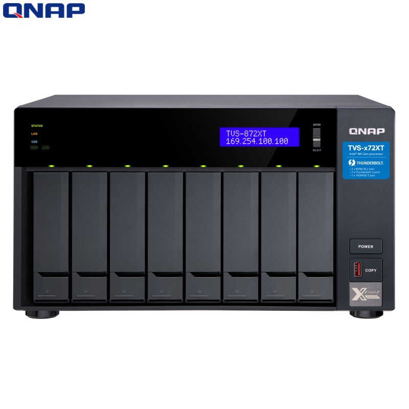 威联通（QNAP）TVS-872XT 16G企业级大容量文件网络智能云存储服务器私有云NAS