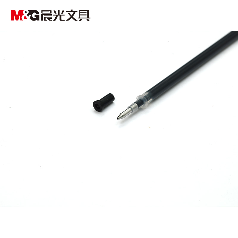 晨光(M&G)文具0.7mm黑色优质办公中性笔芯 子弹头签字笔替芯 事务专用水笔芯 20支/盒MG6128（2盒40只装）