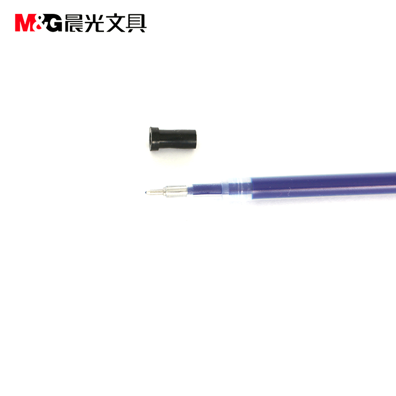 晨光(M&G)文具0.5mm墨蓝色经典中性笔芯 半针管签字笔替芯 水笔芯 20支/盒AGR65204（2盒装）
