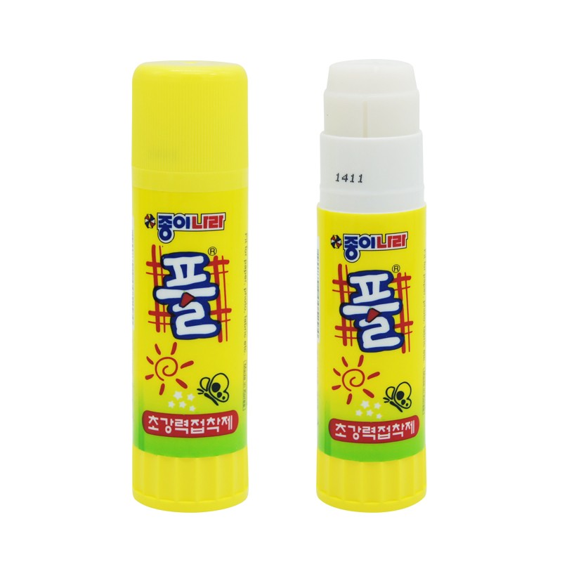 南韩办公固体胶棒高粘度胶棒粘胶学生手工用固体胶水 35g黄色 单支
