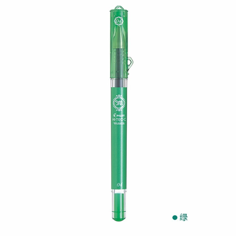 PILOT/百乐 LHM-15C4美貌Maica HI-TEC-C0.4mm针管式中性笔 绿色 10支装