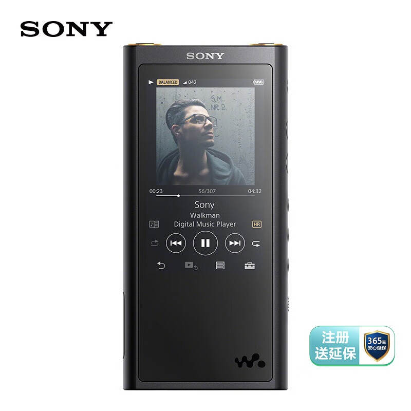 索尼（SONY）NW-ZX300A 解码音乐播放器（黑色）