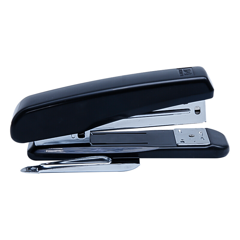 晨光(M&G)ABS92718文具12#黑色订书机 侧带起钉器订书器 办公用品 3个装颜色随机