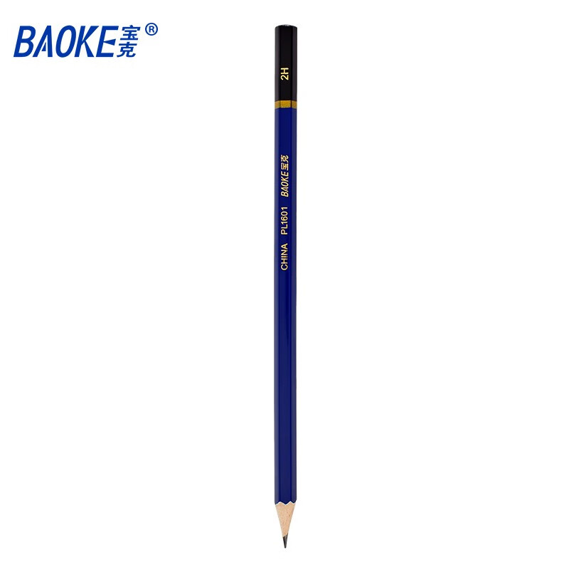 宝克(baoke)PL-1601纯木铅笔2H 12支/盒