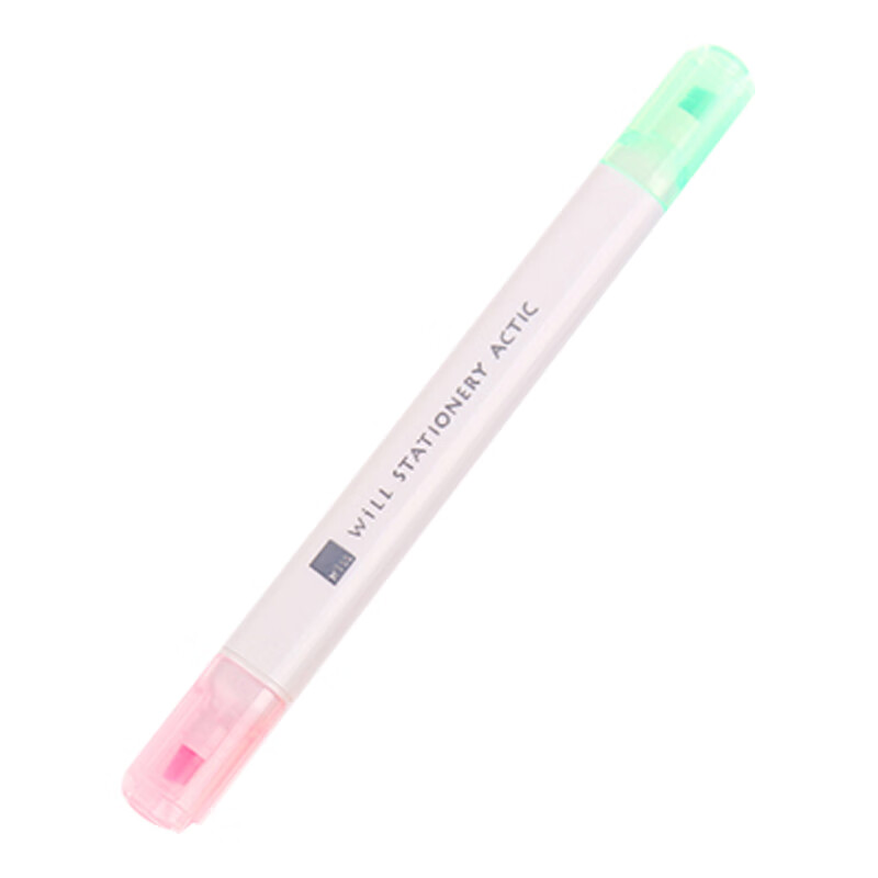 日本国誉（KOKUYO）进口品国誉WILL双头荧光笔粉红/绿 12.6*11*142mm 10支装 F-WPM104-1
