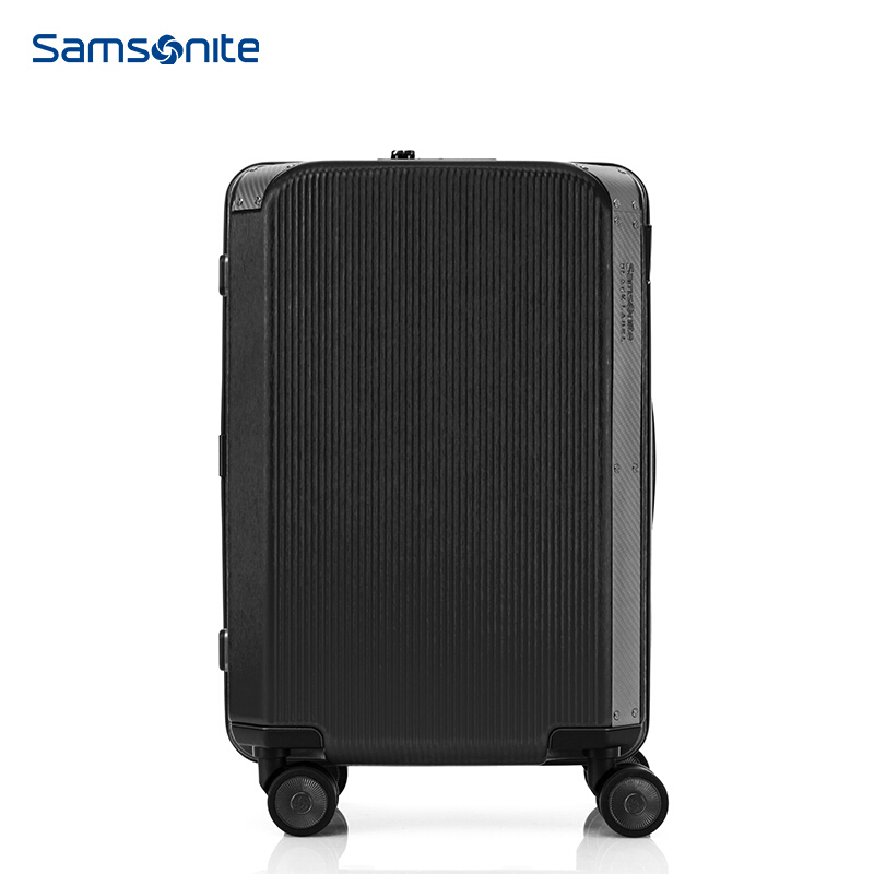 Samsonite/新秀丽拉杆箱行李箱男女旅行箱密码箱登机箱20英寸 黑色