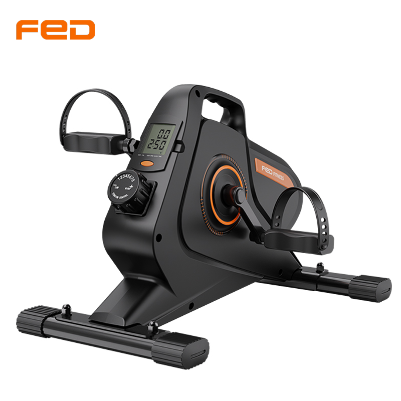 飛爾頓（FEIERDUN）磁控健身車腳踏動感單車智能家用運動健身器材 橙黑色磁控車*1臺