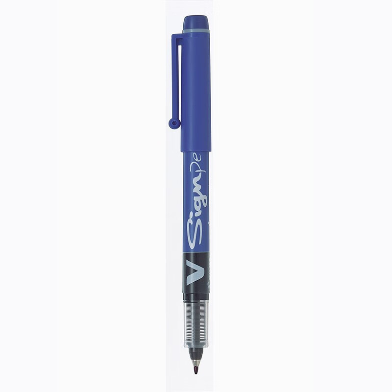 日本百乐（PILOT）SW-VSP大容量草图笔V-Sign Pen速写笔签字笔 1.0mm 蓝色SW-VSP-L（12支装）