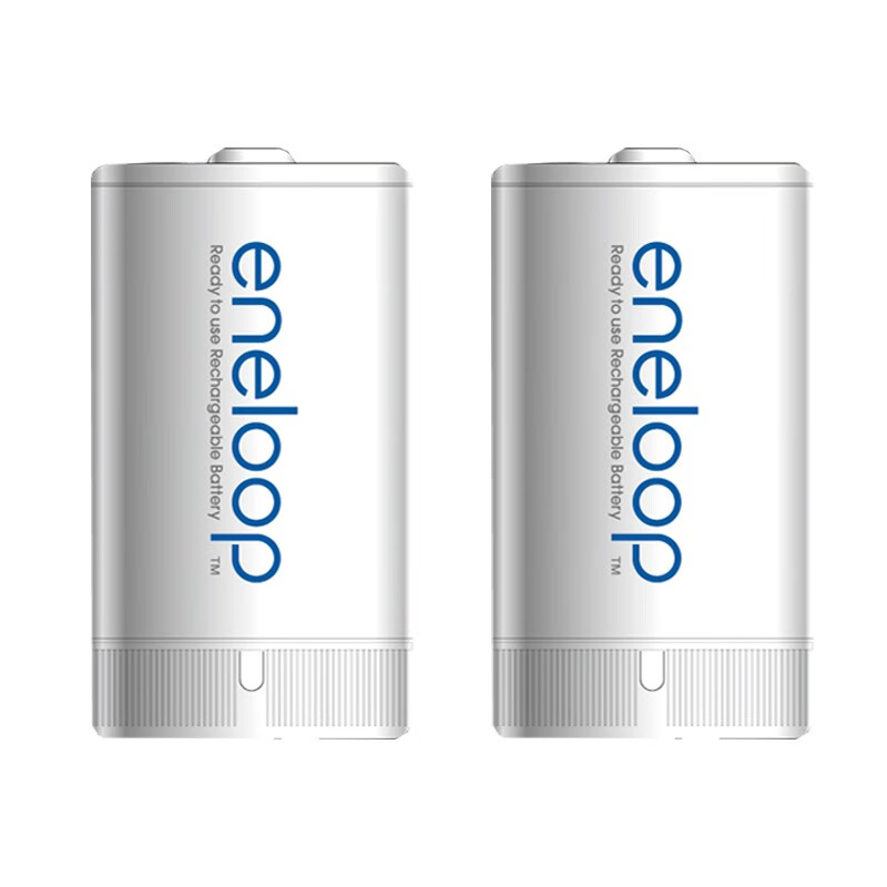爱乐普（eneloop）充电电池5号五号转1号转换筒2节每卡 适用手电燃气灶BS1E/2BC（5卡装）