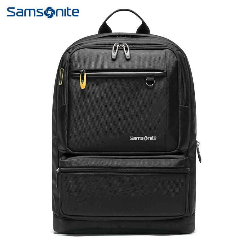 新秀丽双肩包男女电脑包14寸商务背包笔记本包Samsonite休闲包旅行包36B黑色
