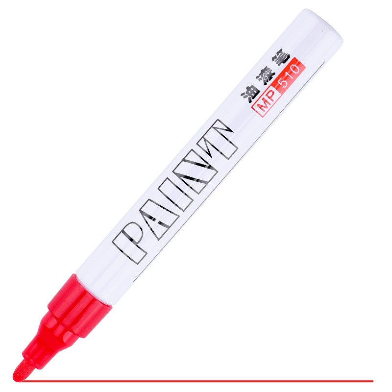 宝克（BAOKE）MP510 红色油性油漆笔 签名笔签到笔记号笔涂鸦笔 12支/盒【3盒装】