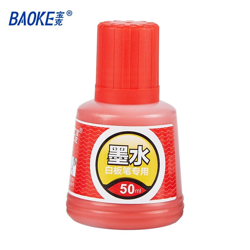 宝克(baoke)MS226白板笔墨水50ml红色12瓶/盒