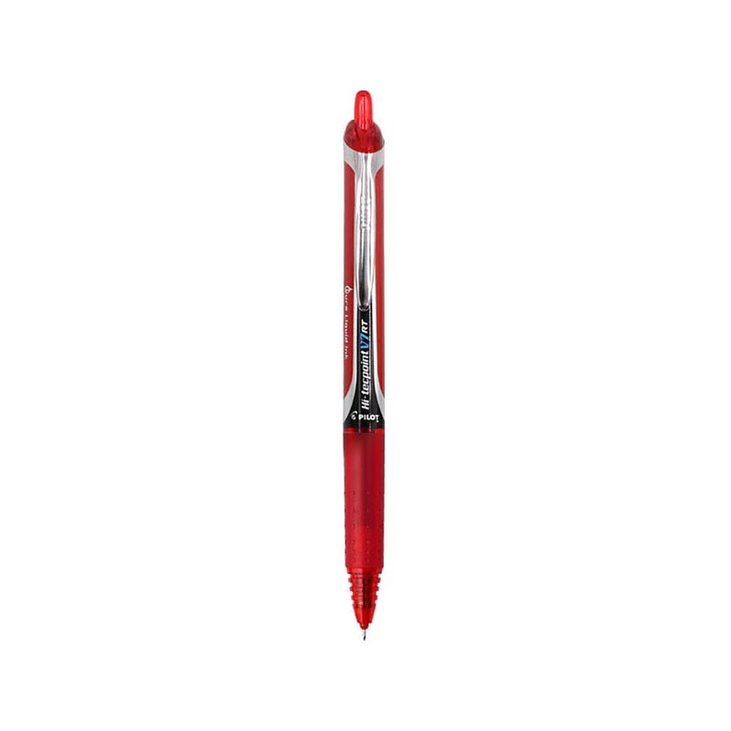 百乐（PILOT）BXRT-V7-R 按动针管笔中性笔签字笔水笔 红色 0.7mm 12支装
