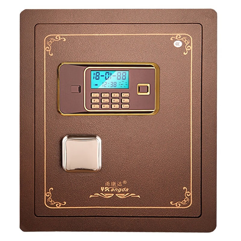 甬康达FDX-A/D-45古铜色3C认证电子密码保险柜家用办公保险箱全钢防盗
