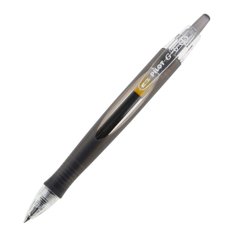 百乐（PILOT）BL-G6-5-B 按动中性笔子弹头防滑啫喱笔水笔 黑色 0.5mm 12支装原装进口