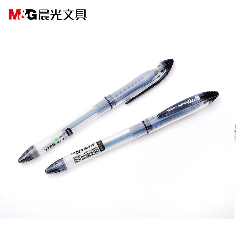 晨光（M&G）中性笔全针管0.38mm GELPEN系列 签字笔水笔 学习文具 办公用品 GP1212 蓝色1盒12支装