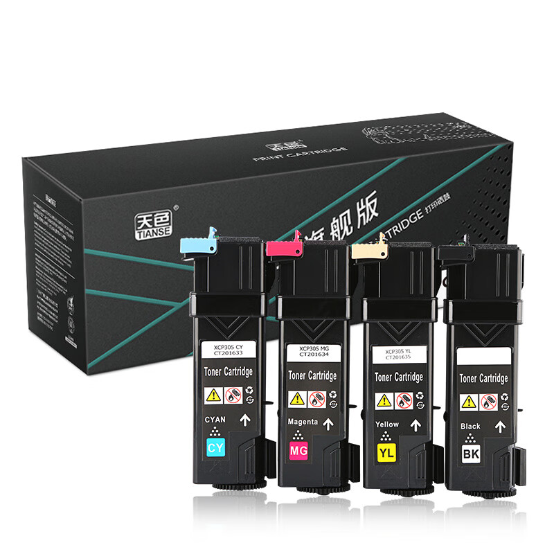 天色 粉盒 CP305D 黑色K (适用于XeroxDocu...