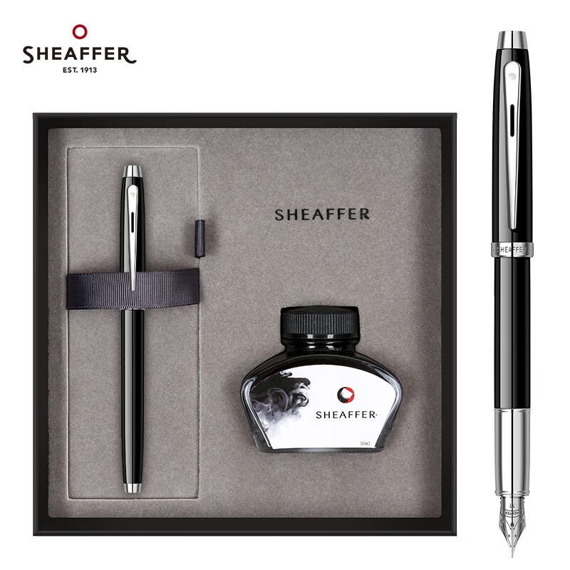 犀飞利（Sheaffer）钢笔 100系列 商务办公文具书写 练字笔签字笔钢笔墨水礼盒套装