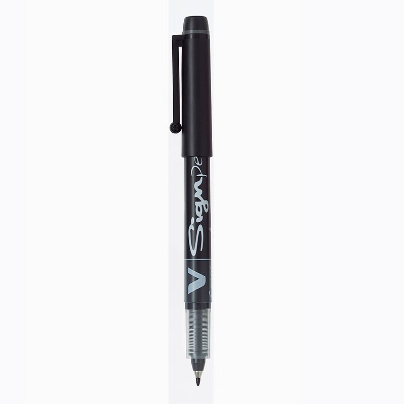 日本百乐（PILOT）SW-VSP大容量草图笔V-Sign Pen速写笔签字笔 1.0mm 黑色SW-VSP-B（12支装）