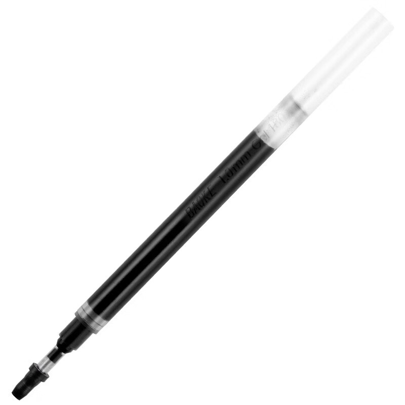宝克（BAOKE）PS1920 1.0mm大容量中性笔笔芯子弹头水笔签字笔替芯 黑色 12