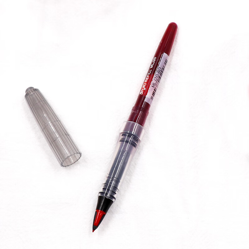 派通（Pentel）大班签字笔替芯 草图笔漫画手绘速写笔芯红色MLJ20适用于TRJ50
