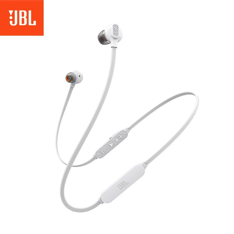 JBL 入耳式防水防汗无线蓝牙耳机 快充磁吸运动耳机游戏耳机 苹果安卓手机耳机 优雅白