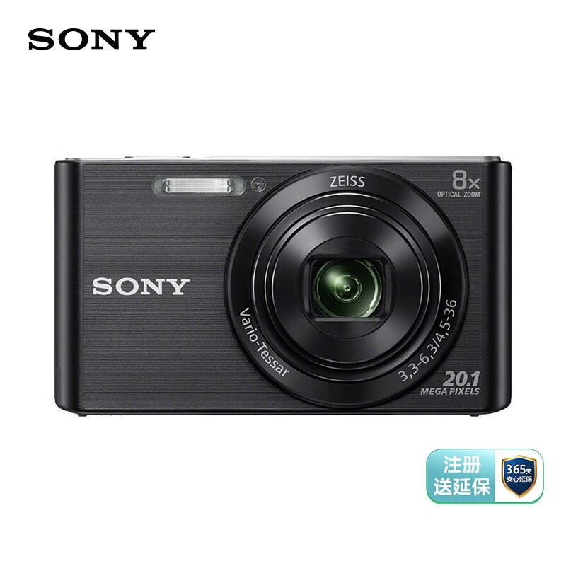 索尼（SONY） DSC-W830 便携数码相机/照相机/卡片机 黑色（约2010万有效像
