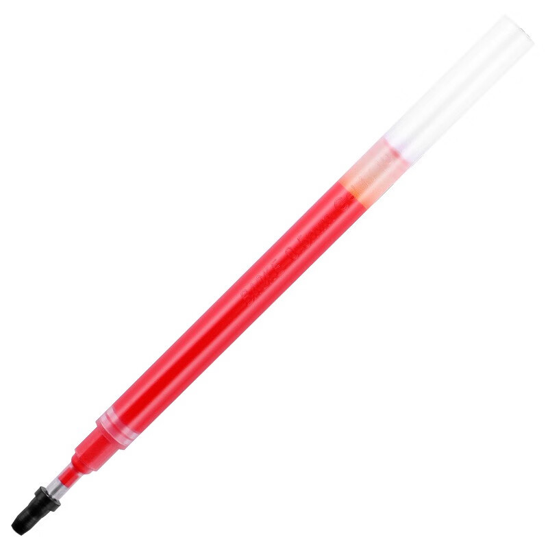 宝克（BAOKE）PS1920 1.0mm大容量中性笔笔芯子弹头水笔签字笔替芯 红色 12