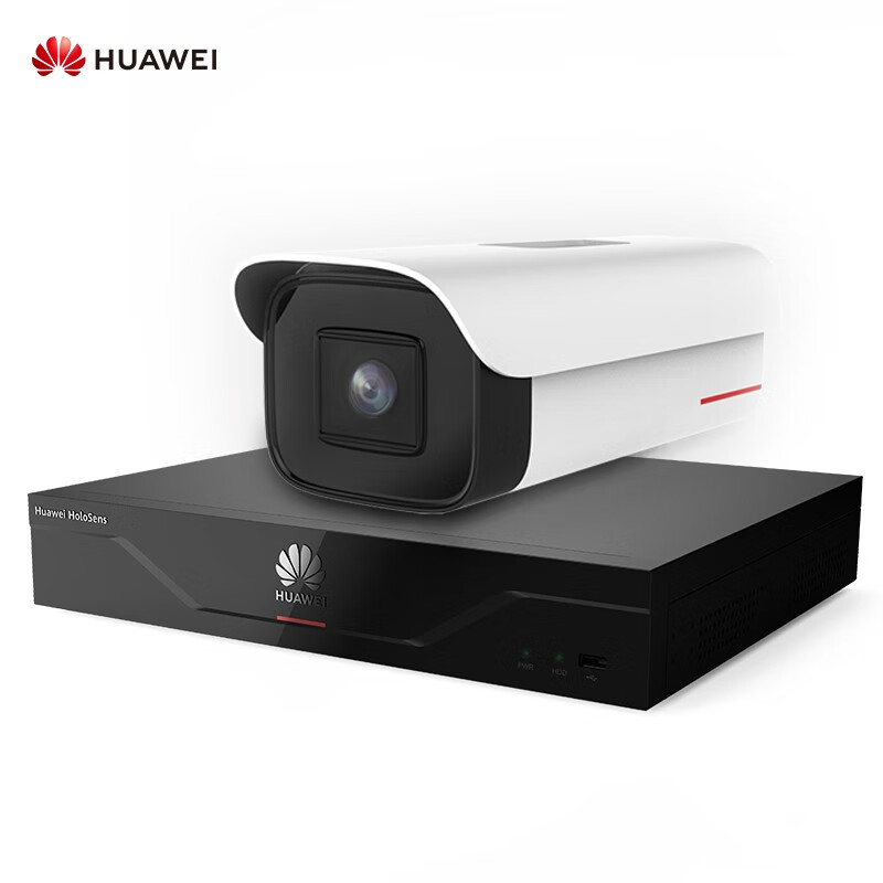 华为 HUAWEI 安防监控摄像机 400万(6mm) 红外筒型防尘防水带POE视频录像机