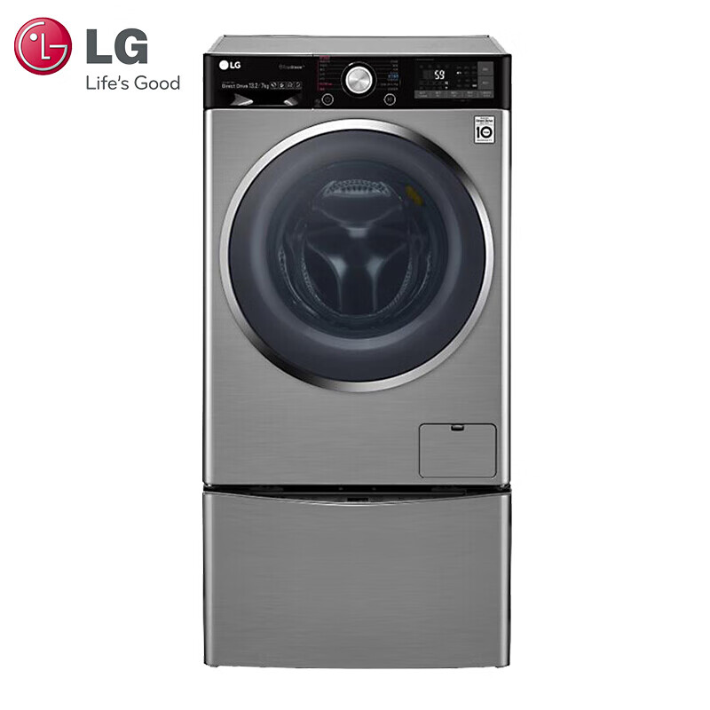 LG洗衣机 13.2公斤WDQH451B7HW大容量全自动波轮+滚筒二合一洗衣机 DD变频