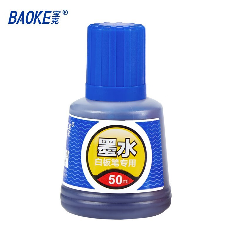 宝克(baoke)MS226白板笔墨水50ml蓝色12瓶/盒