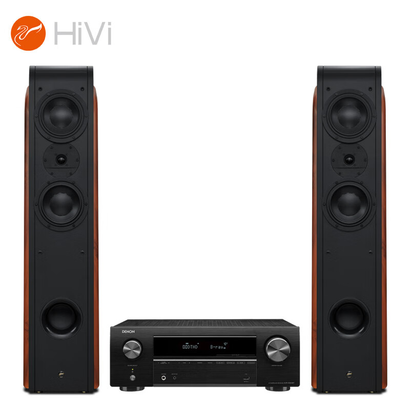 惠威（HiVi）D3.2F+天龙X550 功放 音响 套餐2.0声道 高保真落地音箱 木质