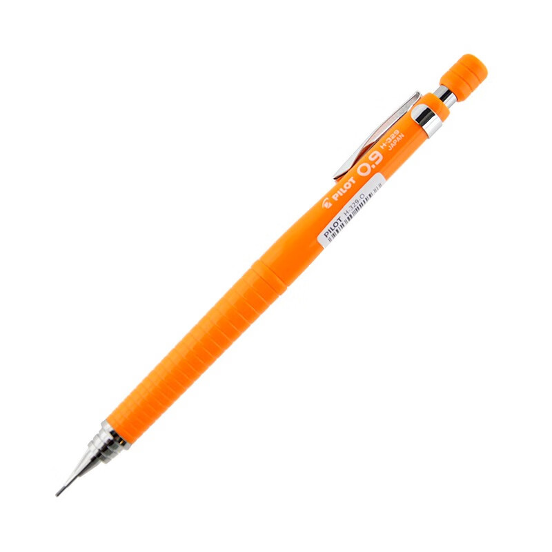百乐(PILOT)绘图铅笔自动铅笔活动铅笔0.5橙H-329-O（5支装）