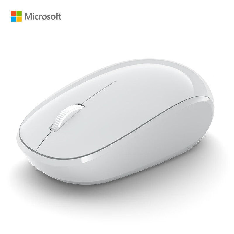 微软 (Microsoft) 精巧鼠标 冰川灰 | 无线鼠标 蓝牙5.0 小巧轻盈 多彩配