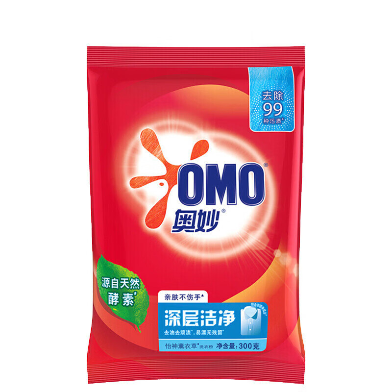 奥妙（OMO）奥妙深层洁净洗衣粉 300G*5袋