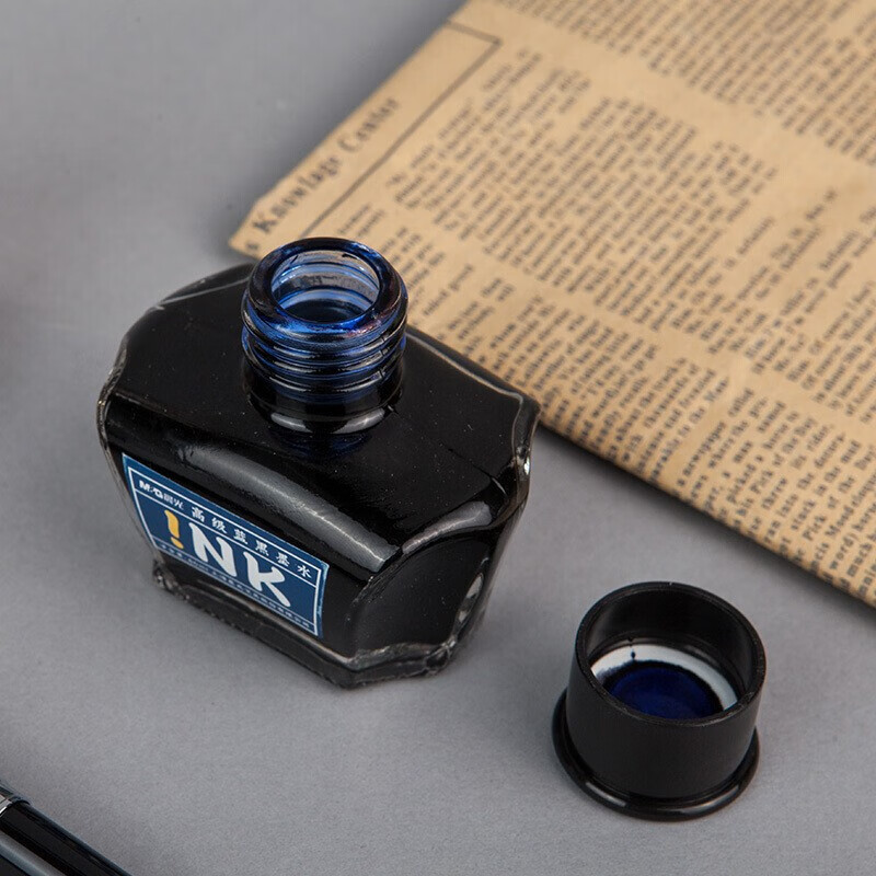晨光（M&G）高级蓝黑墨水 钢笔练字 学生文具 办公用品 AICW9001B 两瓶装