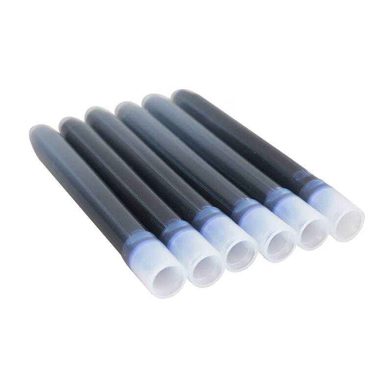 日本百乐（PILOT）6支装 蓝色 IC-50 钢笔墨囊 一次性墨胆（12套）