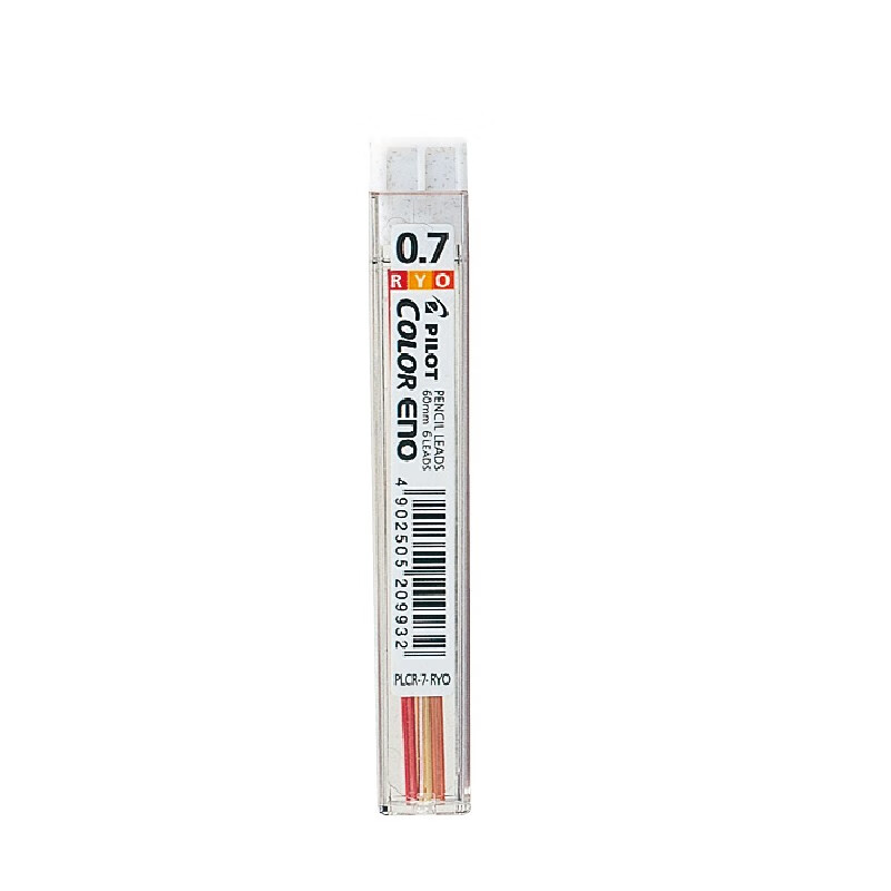 百乐PLCR-7-RYO彩色活动铅笔芯0.7mm 12支装