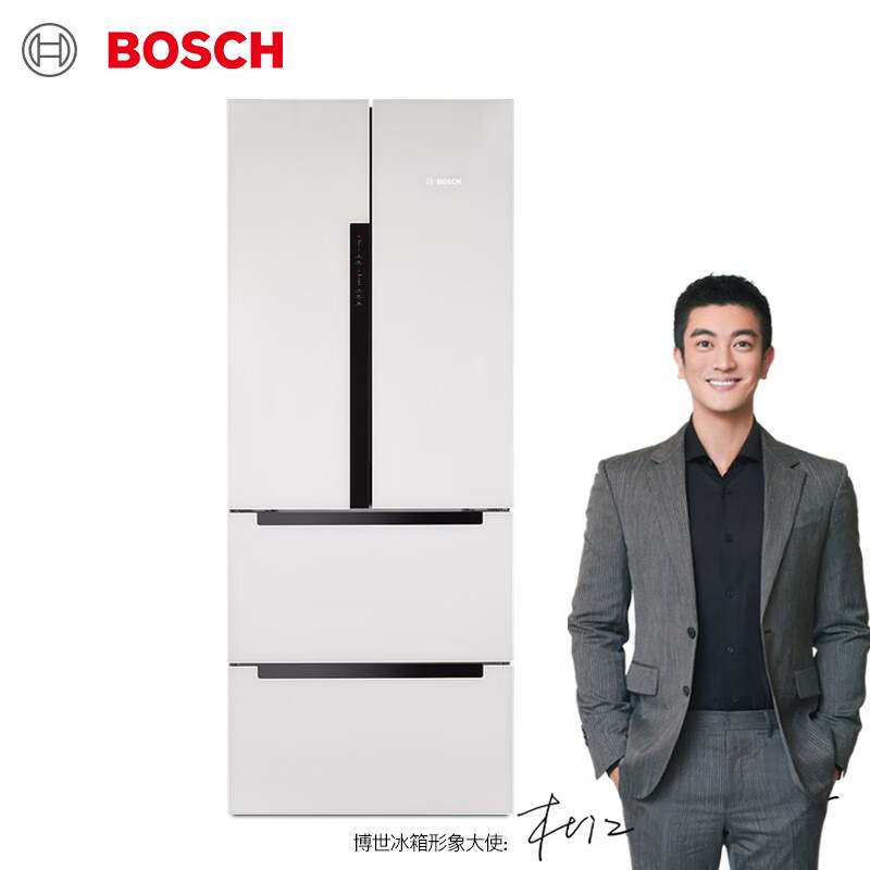 博世（BOSCH） 484升 变频混冷无霜 多门冰箱 LED触控屏 玻璃面板（皓白）BCD