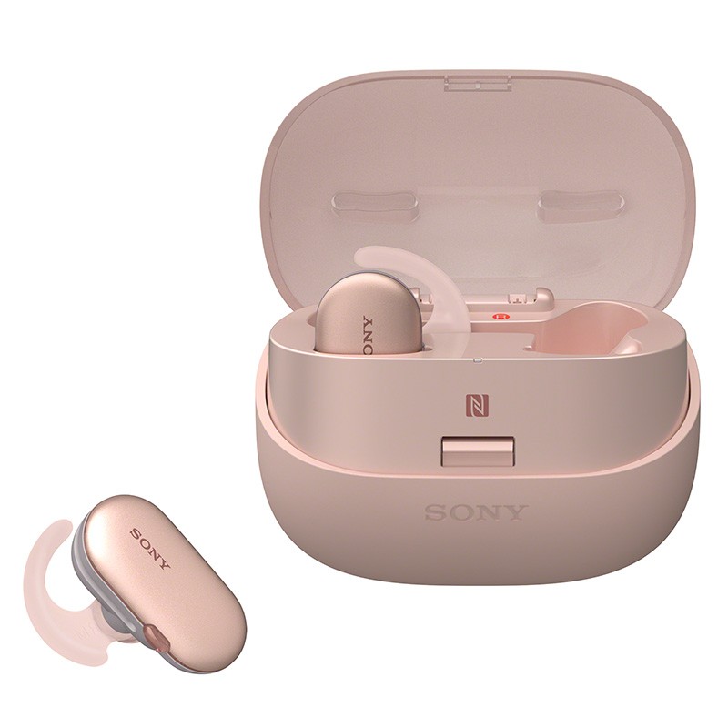 索尼（SONY）WF-SP900 真无线防水运动耳机 （IPX5/8防水等级 触控面板 4GB内存）粉红色
