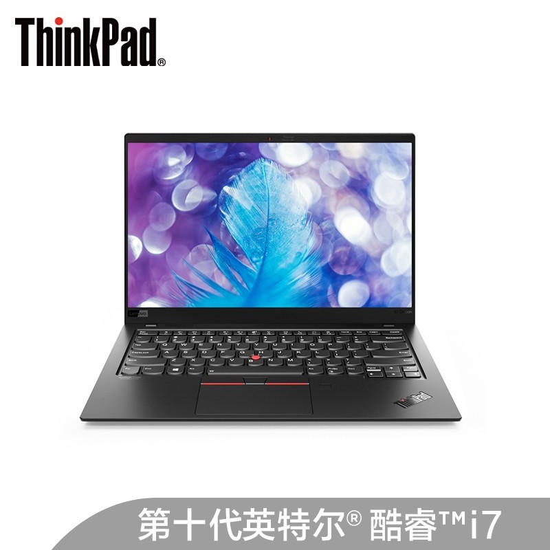 联想ThinkPad X1 Carbon 2020(3ACD)英特尔酷睿i7 14英寸轻薄笔记本电脑(i7 16G 2T 4K 专业版系统)4G 纹理黑