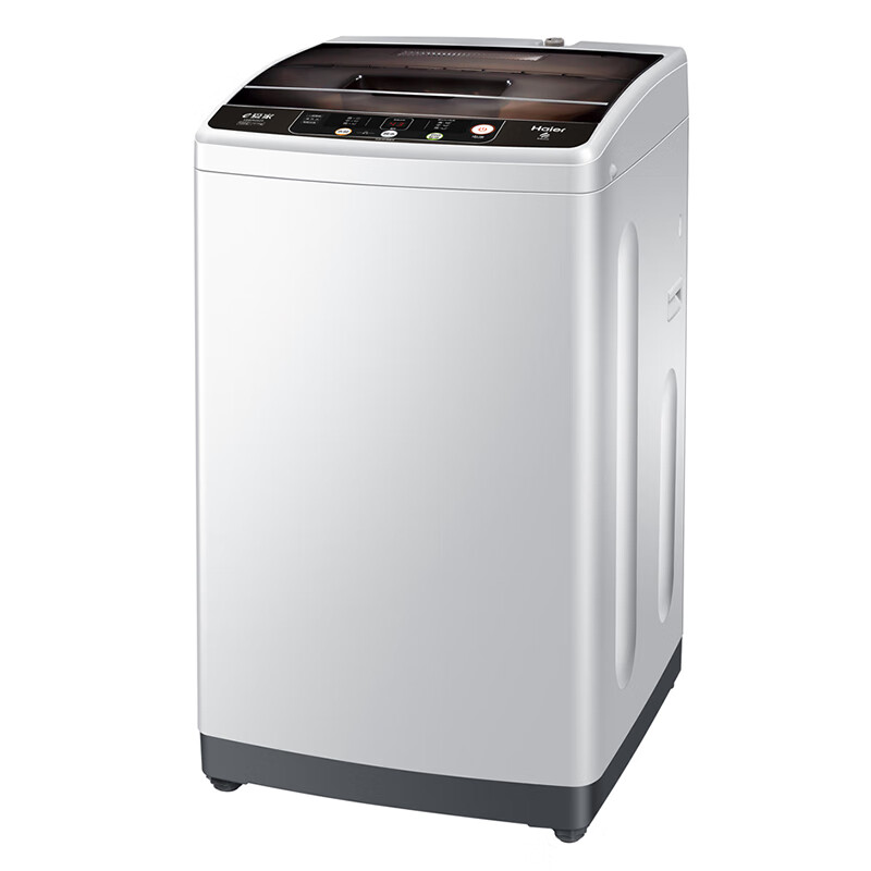 海尔（Haier）8公斤全自动波轮洗衣机 简约面板 一键洗衣 海立方护衣内桶 EB80M9