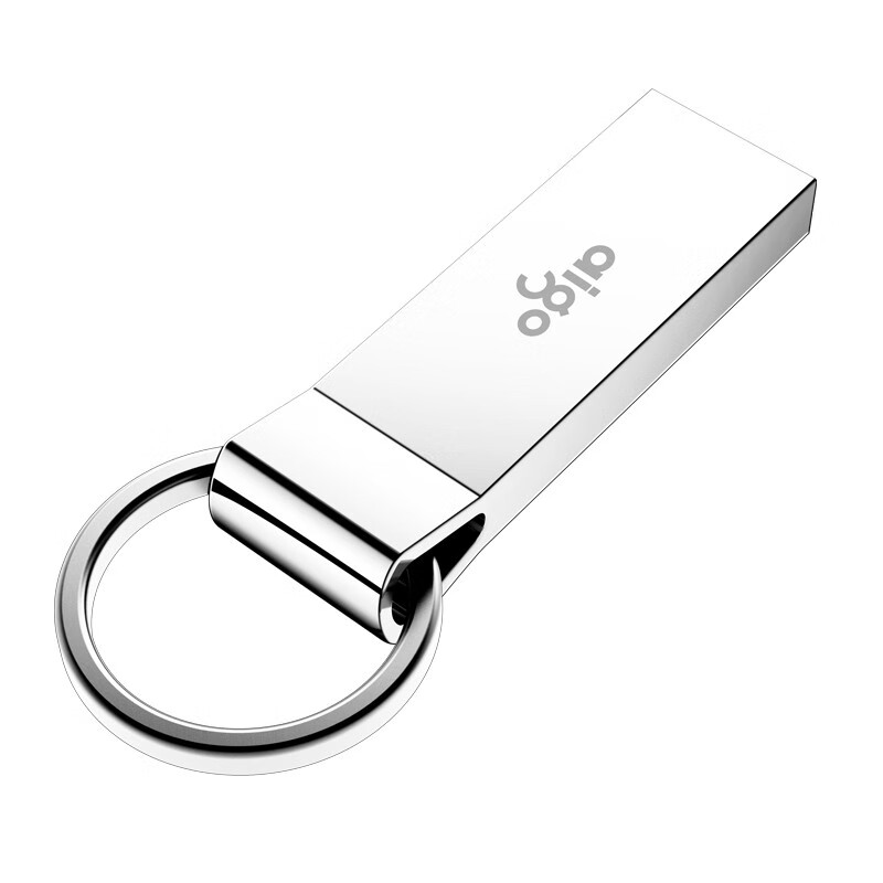 爱国者（aigo）64GB USB3.0 高速读写U盘 U310 金属U盘 车载U盘 银色 一体封装 防尘防水（一年包换）